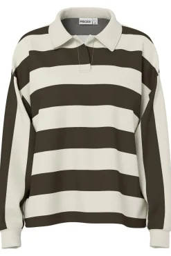 Hot Pieces Pcfilucca Ls Loose Polo Shirt 5080297 Delicioso Birch