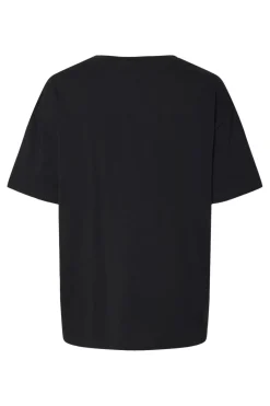 Discount Pieces Pcfiona Ss O-Neck Tee Fsy 4747516 Black White Print