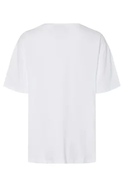 Outlet Pieces Pcfiona Ss O-Neck Tee Fsy 4747515 Bright White Twany Port Print