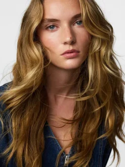 Best Pieces Pcflora Ls Denim Shirt 4930956 Dark Blue Denim