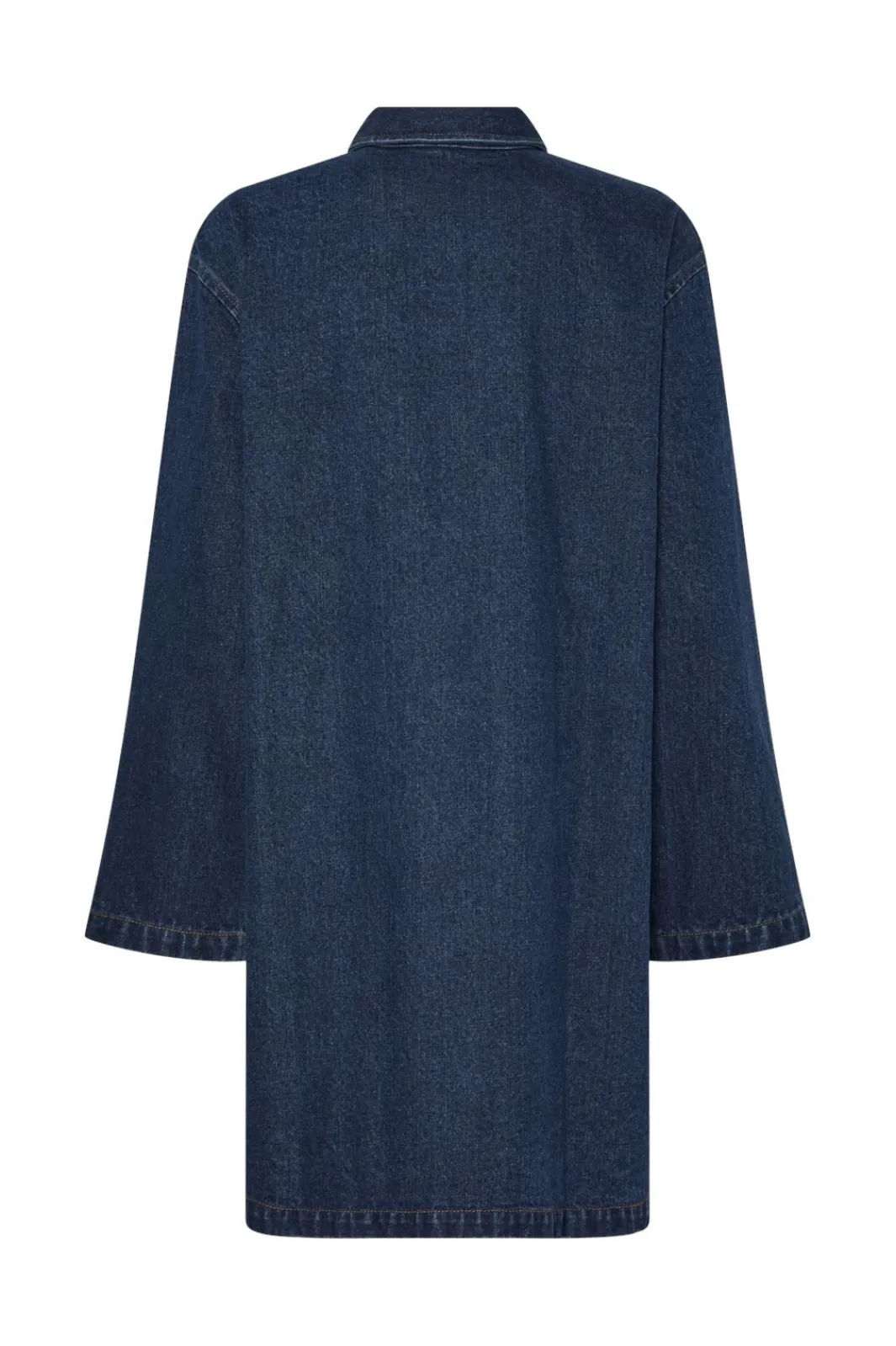 Outlet Pieces Pcflora Ls Loose Denim Dress Fsy 4819248 Medium Blue Denim
