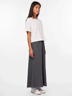 Sale Pieces Pcfranan Ankle Skirt 4460385 Magnet