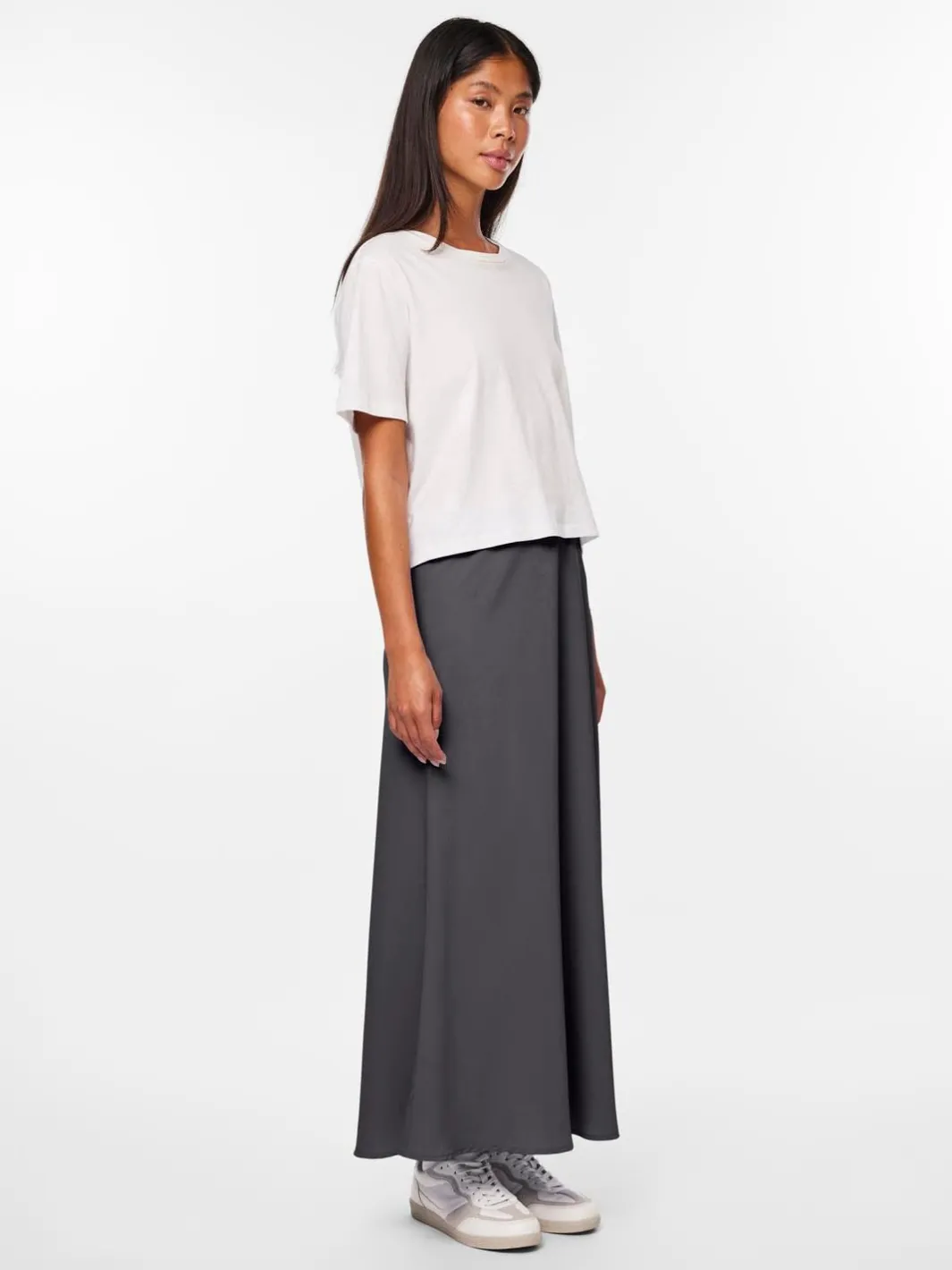 Sale Pieces Pcfranan Ankle Skirt 4460385 Magnet