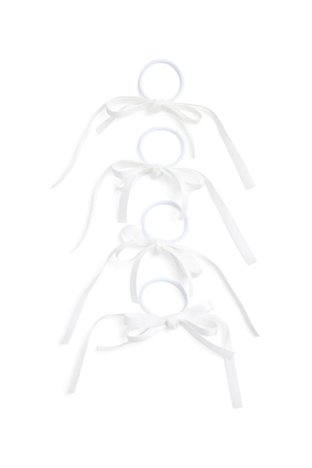 New Pieces Pcfranca 4-Pack Elastic 4625523 Bright White