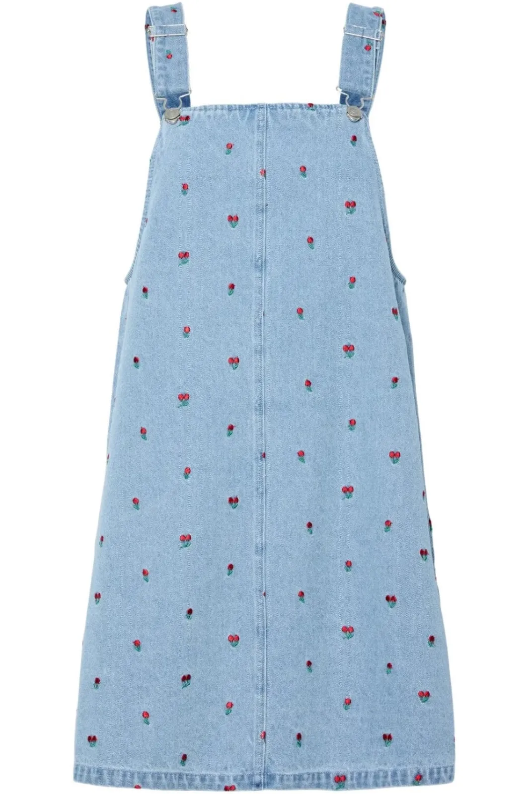 Pieces Pcfreia Sl Denim Spencer Dress Fsy 4925829 Light Blue Denim Tulips