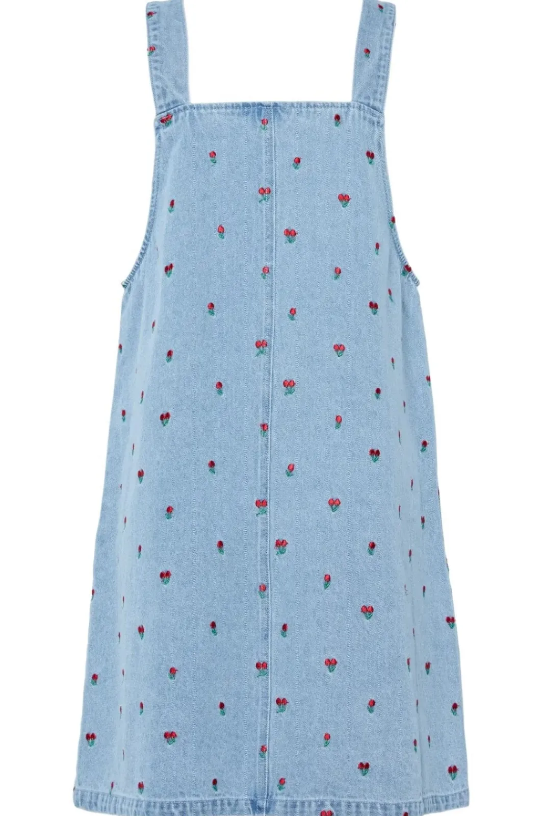 Pieces Pcfreia Sl Denim Spencer Dress Fsy 4925829 Light Blue Denim Tulips