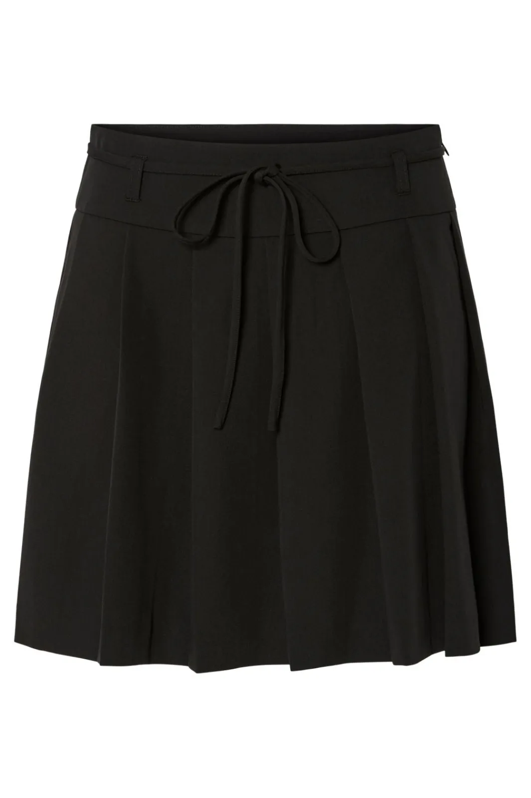 Sale Pieces Pcfrida Short Pleated Skirt Fsy 4860900 Black