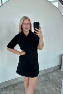 Pieces Pcfrida Ss V-Neck Dress Fsy 4860536 Black