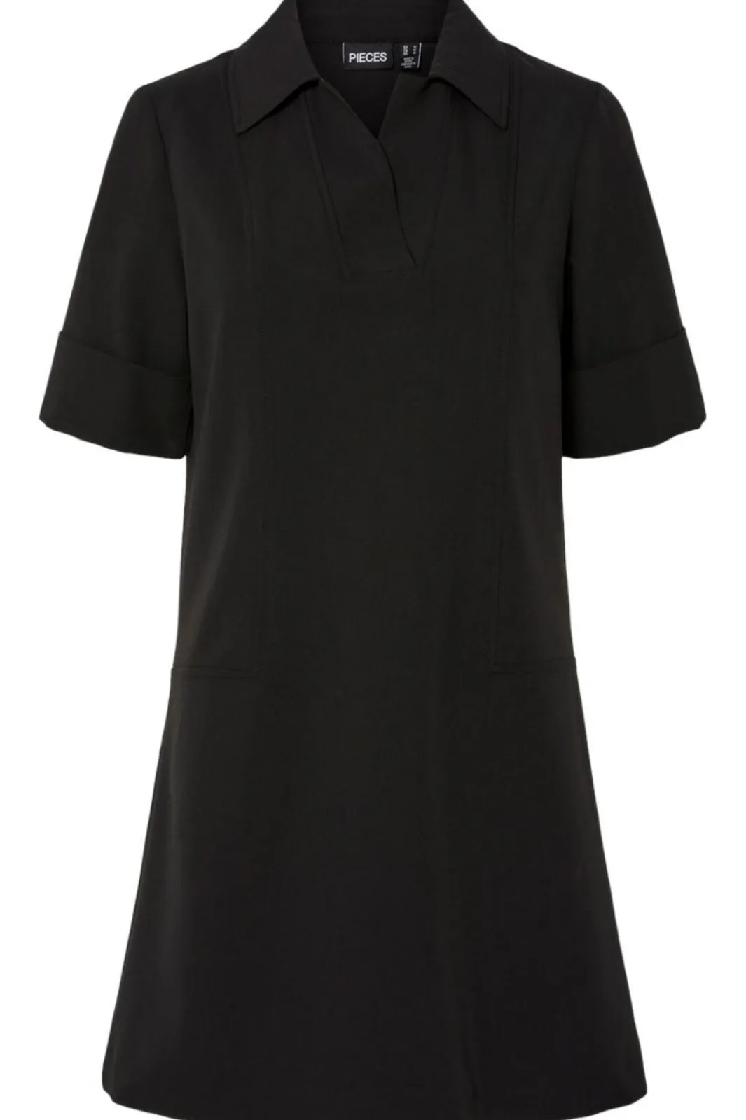 Pieces Pcfrida Ss V-Neck Dress Fsy 4860536 Black
