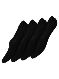 Online Pieces Pcgilly Footies 4 Pack Black