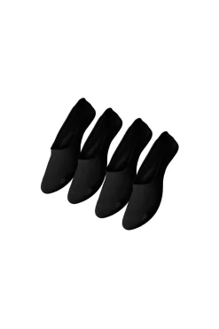 Online Pieces Pcgilly Footies 4 Pack Black