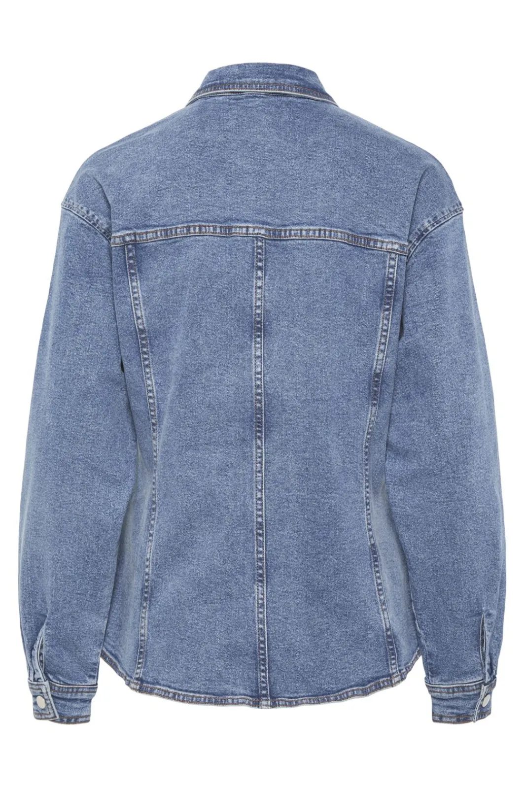 Best Pieces Pcginny Ls Denim Shirt Jit 4621892 Medium Blue Denim