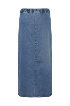 Best Pieces Pcginny Midi Denim Skirt Jit 4621897 Medium Blue Denim