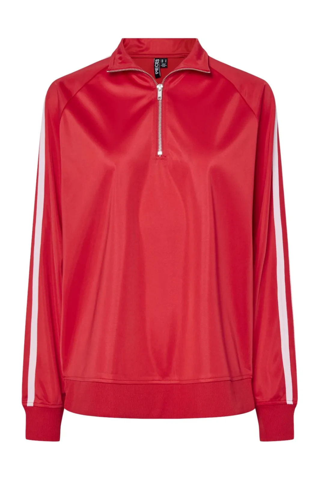 New Pieces Pcgrace Ls Half Zip Top Fsy 4756346 Pink-A-Boo Stripe
