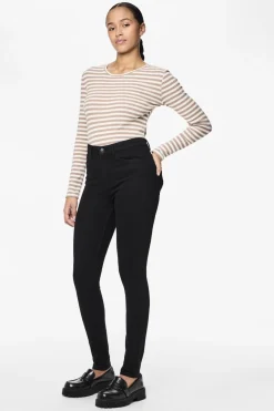 New Pieces PcHighFive Flex Skinny Jeans Black