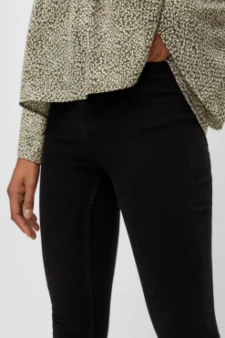 New Pieces PcHighFive Flex Skinny Jeans Black