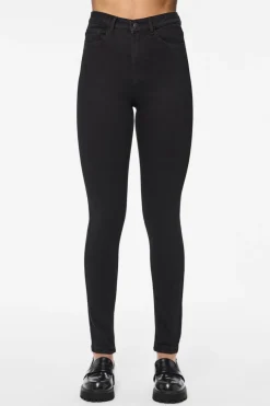 New Pieces PcHighFive Flex Skinny Jeans Black