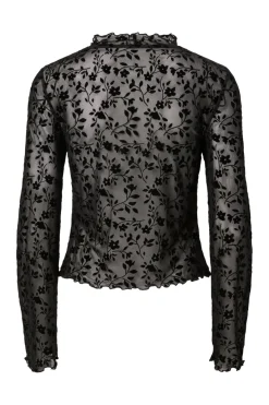 Discount Pieces Pcislie Ls Tie Top Jsr Fsy Pp 5052368 Black Flower