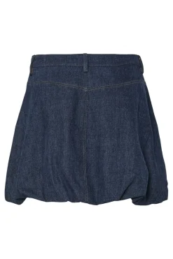 Online Pieces Pcjabia Short Balloon Denim Skirt 17160754 4850373