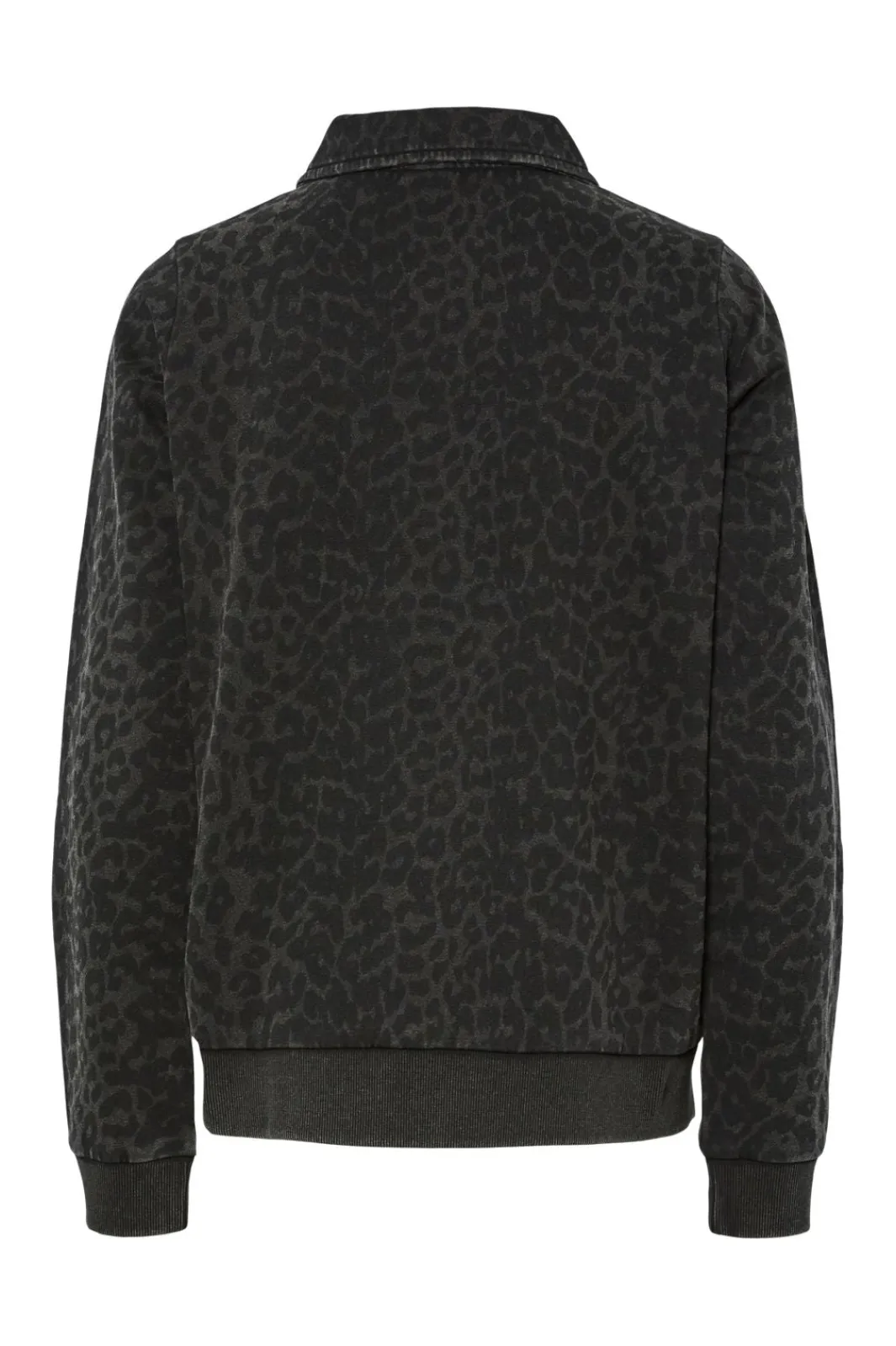 Best Pieces Pcjackie Ls Polo Fc 4837911 Black Leo Washed