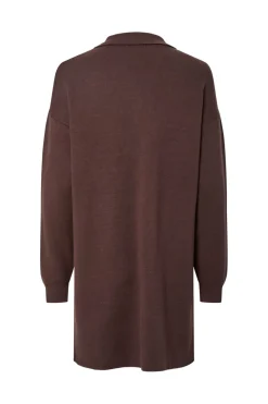 New Pieces Pcjassy Ls Polo Knit Dress 5040035 Delicioso