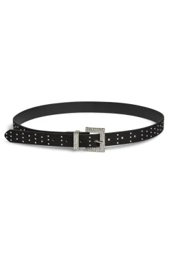 Hot Pieces Pcjayda Glitter Jeans Belt Bundle 4836417 Black St1 Silver Stones