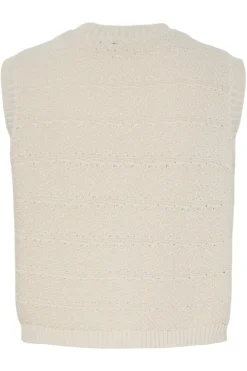 Discount Pieces Pcjena Sl O-Neck Knit Vest 4842289 Silver Lining
