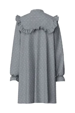 Discount Pieces Pcjennya Ls Dress 4846645 Black Checked With Dobby