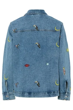 Pieces Pcjidi Ls Denim Shacket Mpa 4817585 Medium Blue Denim
