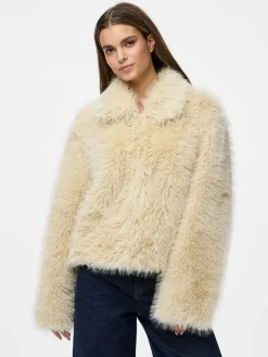 Clearance Pieces Pcjilla Short Fluffy Jacket 4803752 Birch