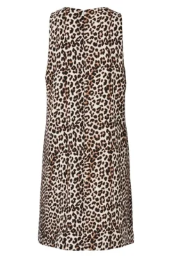 Online Pieces Pcjosella Sl O-Neck Short Dress 4866901 Black Leo