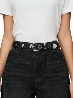 Clearance Pieces Pcjyle Stud Jeans Belt Bundle 4836740 Black St1 Studs