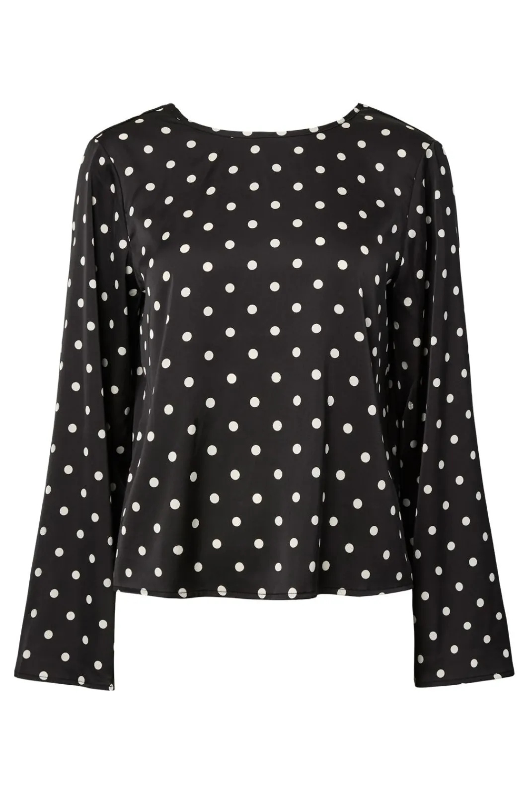Pieces Pcjytta Ls Satin Top 5052187 Black White Dots