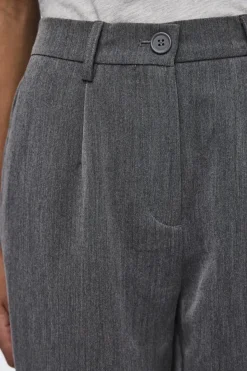 Clearance Pieces Pckamil Ankle Pant 4735773 Dark Grey Melange