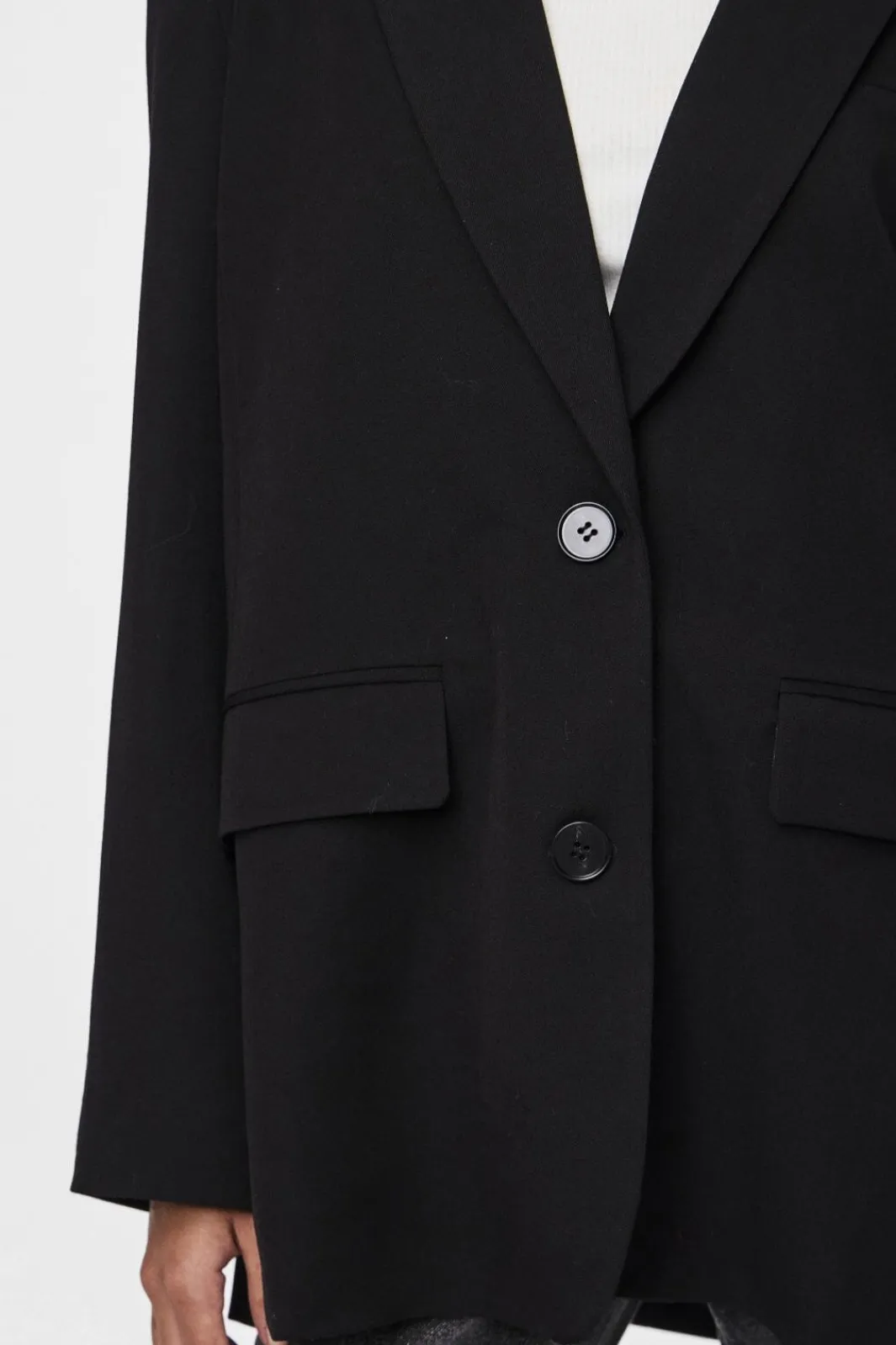 Online Pieces Pckamil Ls Loose Blazer 4738019 Black