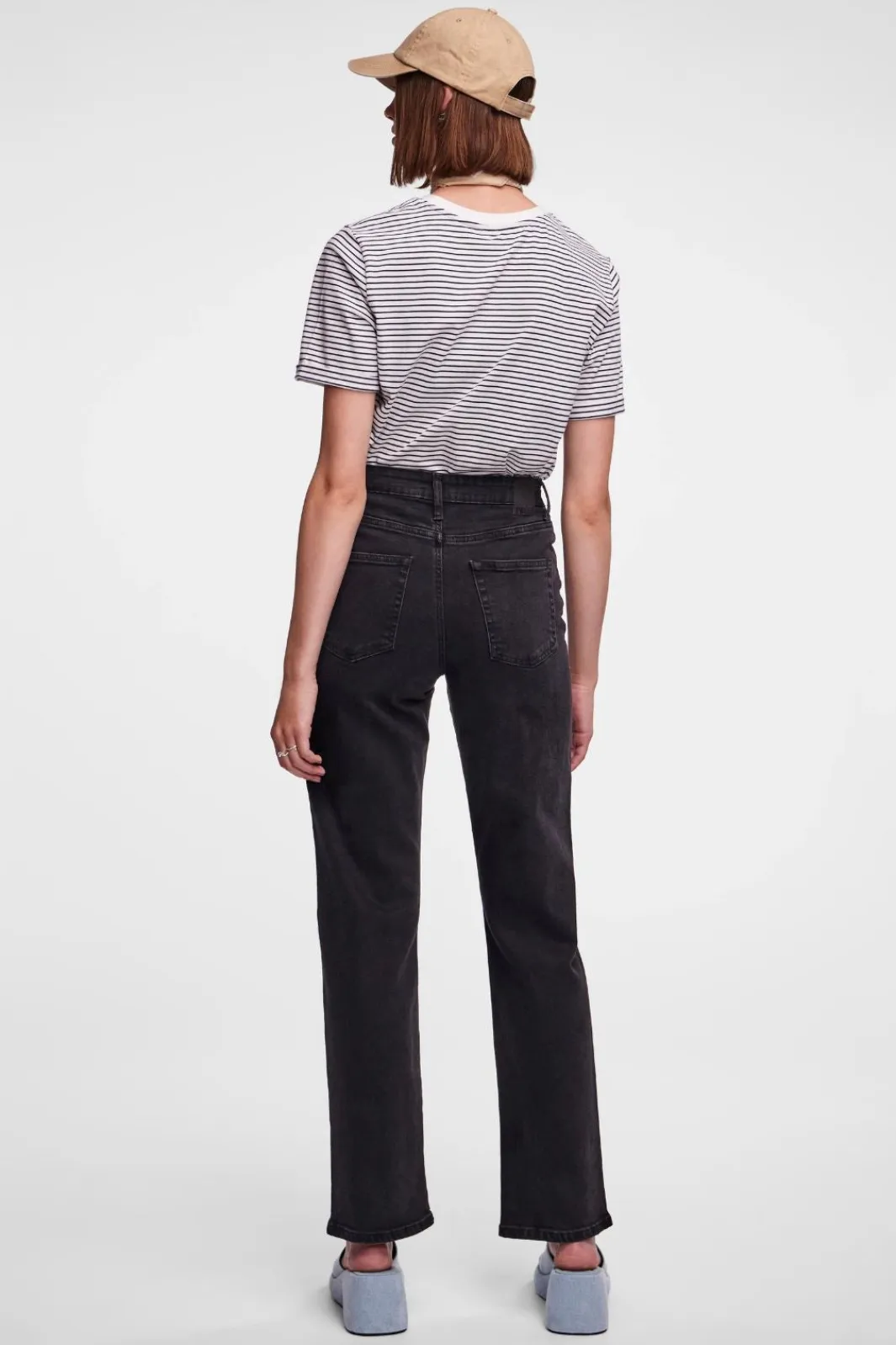 New Pieces Pckelly Straight Jeans Bl102 4421715 Black