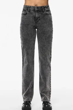 Discount Pieces Pckelly Straight Jeans Dg202 4542238 Dark Grey Denim