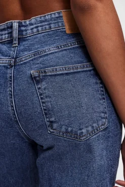New Pieces Pckelly Straight Jeans Mb402 4421713 Medium Blue Denim
