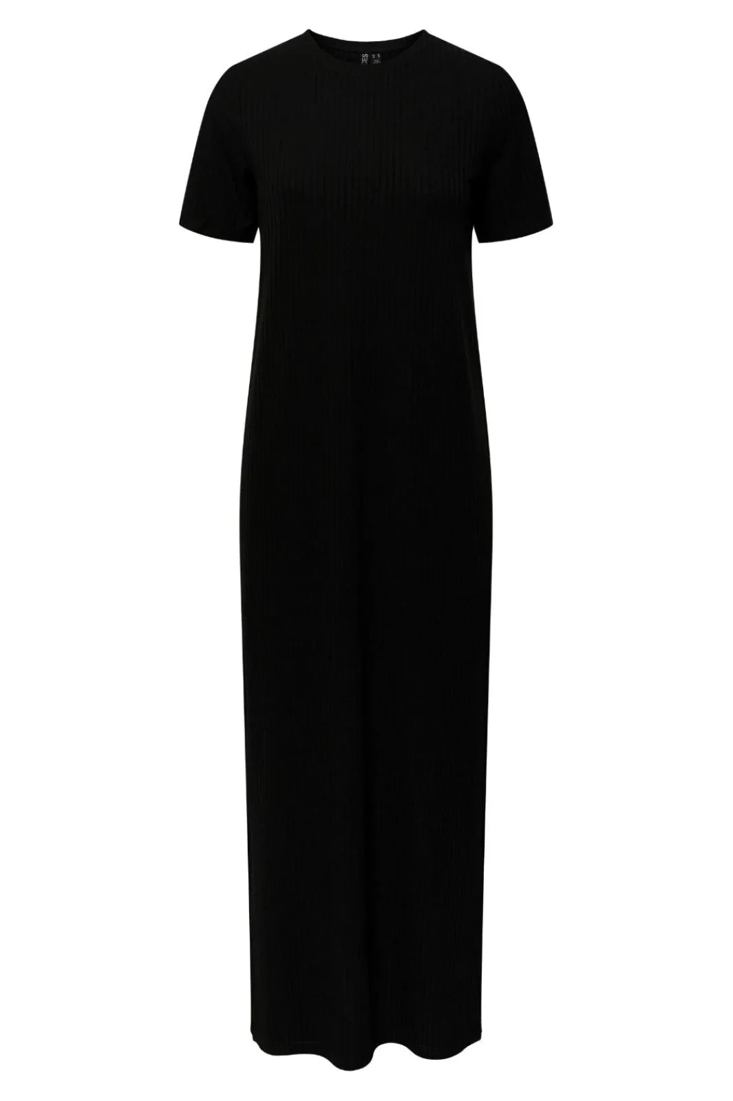 Online Pieces Pckylie Ss O-Neck Ankle Dress Black