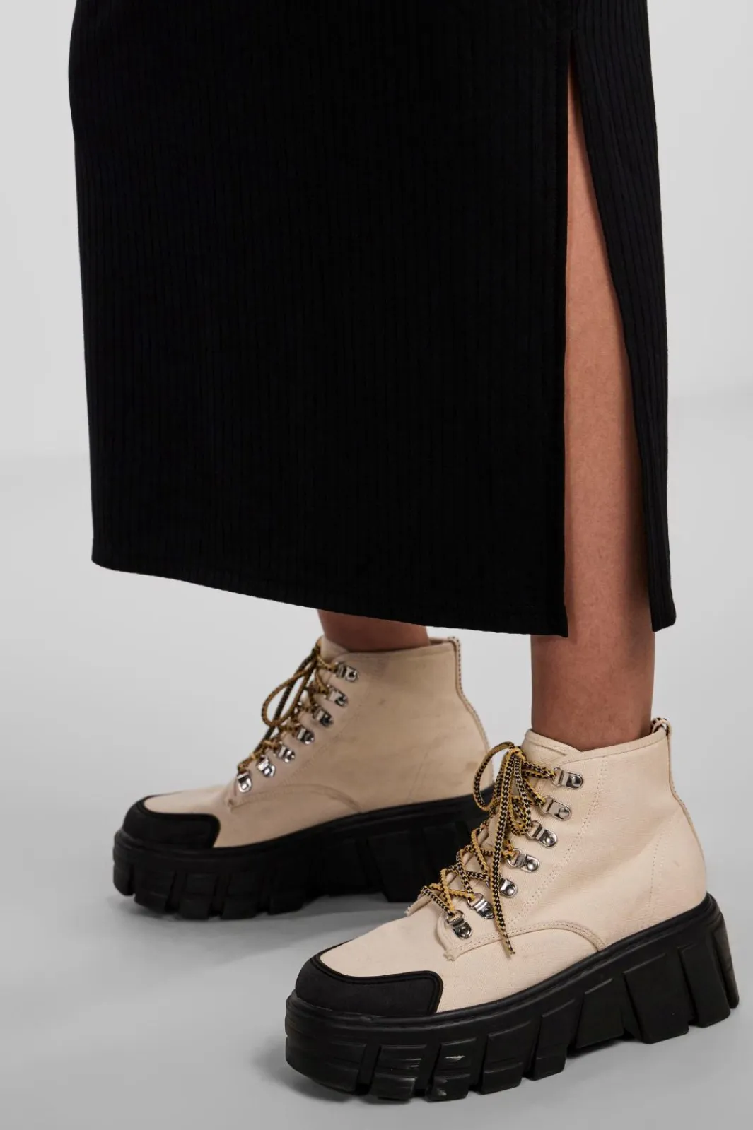 Online Pieces Pckylie Ss O-Neck Ankle Dress Black