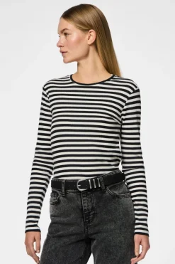 New Pieces Pclea Jeans Belt 2709797 Black Black W/Silver