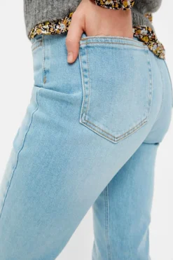 Clearance Pieces PcLeah Mom HW Ankel Light Blue Denim