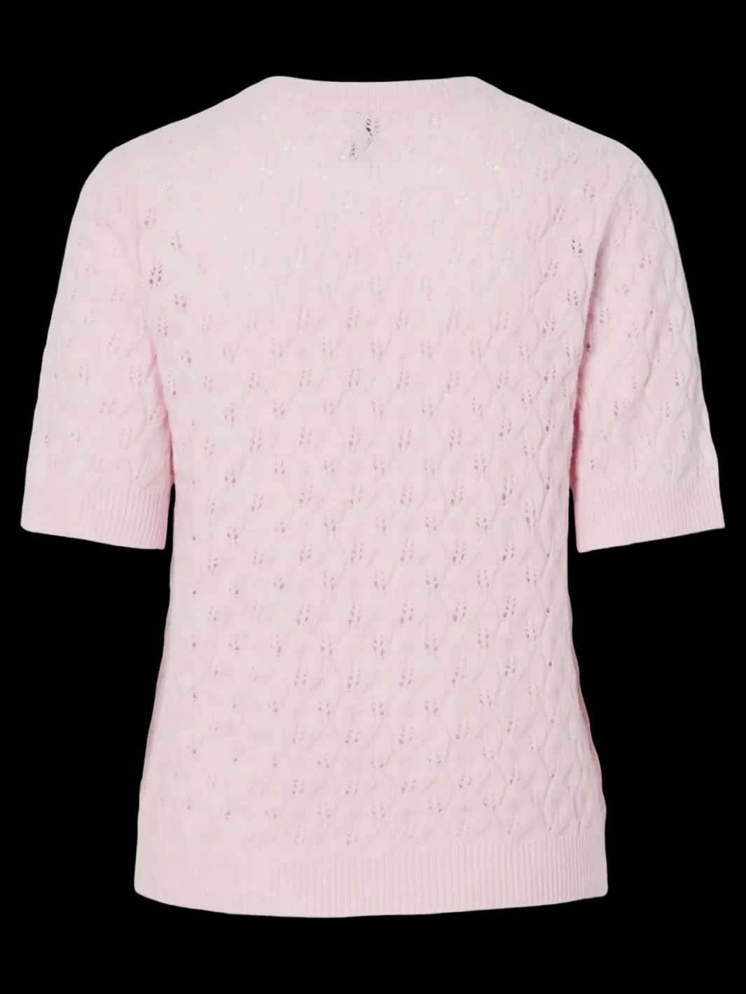 Best Pieces Pclelou Ss O-Neck Knit 4941341 Roseate Spoonbill Melange