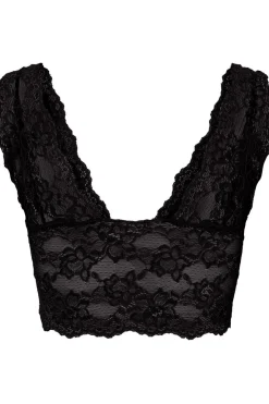 Clearance Pieces PcLina Lace Bra Black