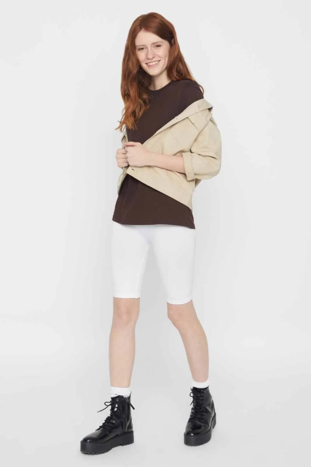 Sale Pieces PcLondon Shorts Bright White