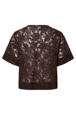 Online Pieces Pclouise 2/4 V-Neck Tie Top 5038956 Delicioso