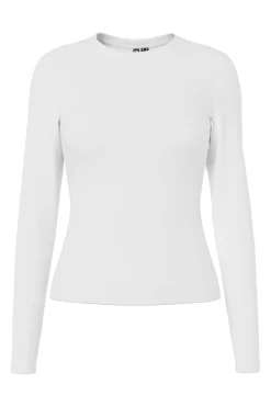 Clearance Pieces Pclula Ls Top 4897653 Bright White