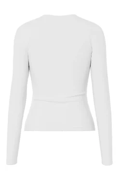 Clearance Pieces Pclula Ls Top 4897653 Bright White