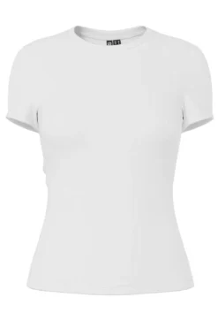 Hot Pieces Pclula Ss Tee 4897668 Bright White