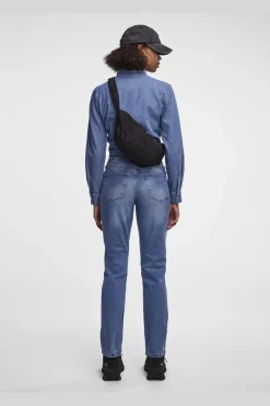 Hot Pieces Pcluna Straight Mb57 3790450 Medium Blue Denim